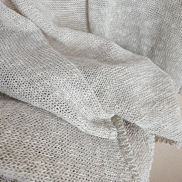 🔥SALE🔥 Eileen Fisher Sweater Cardigan Open Front Linen Langenlook Women Size M - Picture 9 of 9